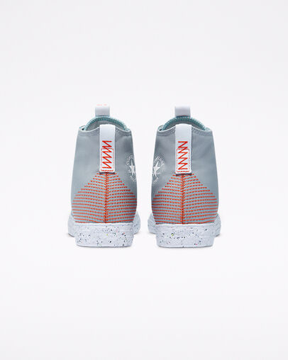 Chuck Taylor All Star Crater Summer Daze Ash Stone/Bright Poppy/White, Heel View