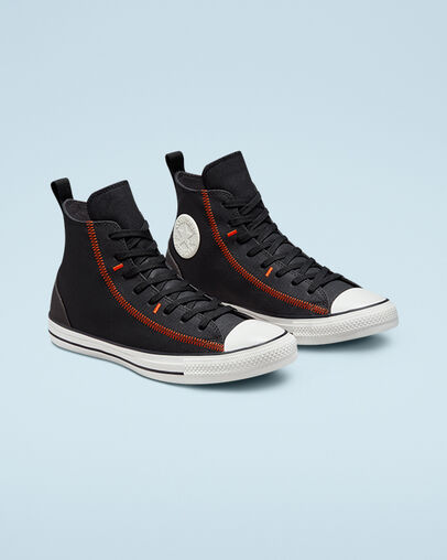 Future Utility Chuck Taylor All Star Black/Storm Wind/Bold Mandarin, Angled View