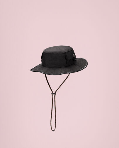 Counter Climate Bucket Hat Converse Black/Bold Mandarin, 3/4 View