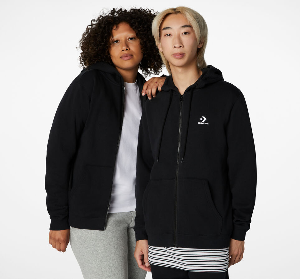 Converse Go-To Embroidered Star Chevron Standard Fit Full-Zip Hoodie