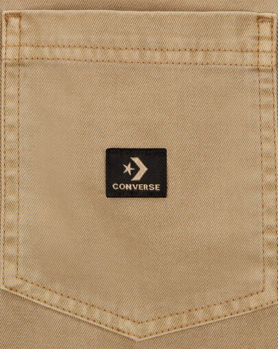 Washed Canvas Full Zip Work Shirt Nomad Khaki, Full Body View