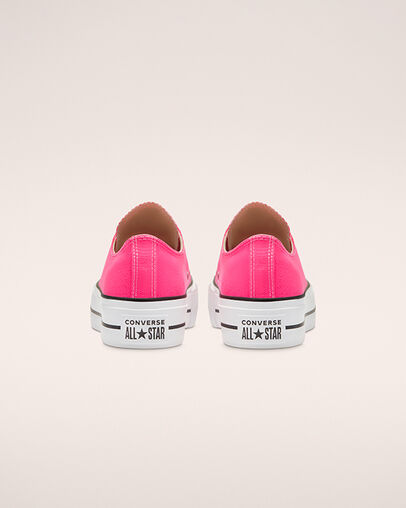Converse Color Platform Chuck Taylor All Star Hyper Pink/Bianco/Nero, Heel View