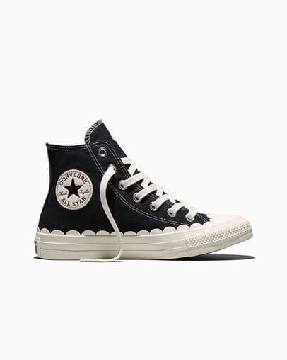 Chuck Taylor All Star Petal Pop Black/Egret/Egret, Outer Side View