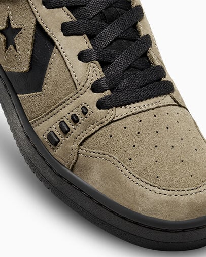 CONS AS-1 Pro Suede Verde/Casi negro/Negro, Detail Angle View