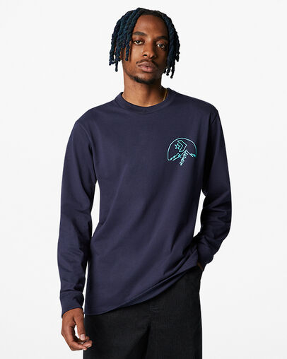 Counter Climate Long Sleeve T-Shirt Obsidian, Front View