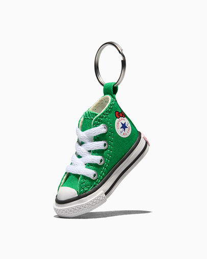 Converse x Hello Kitty And Friends Chuck Taylor All Star Keychain Green/White/Black, Front View