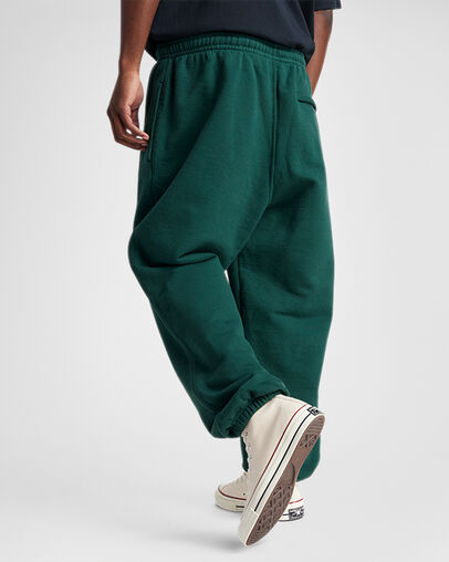 Converse Gold Standard Sweatpants Green Envy, Back View