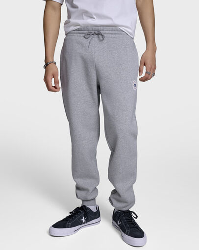 Chuck Taylor All Star Patch Joggers Vintage Grey Heather, Back View