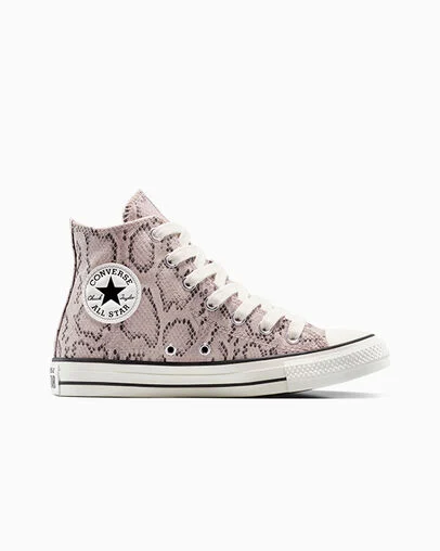 Chuck Taylor All Star Snakeskin Print Warm Clay/Egret/Egret, Outer Side View