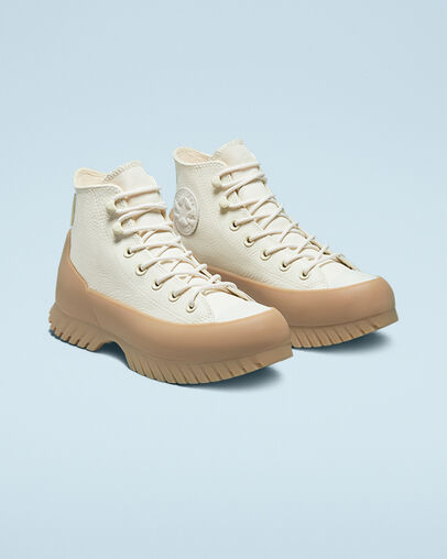 Chuck Taylor All Star Lugged Winter 2.0 Egret/Light Twine, Angled View