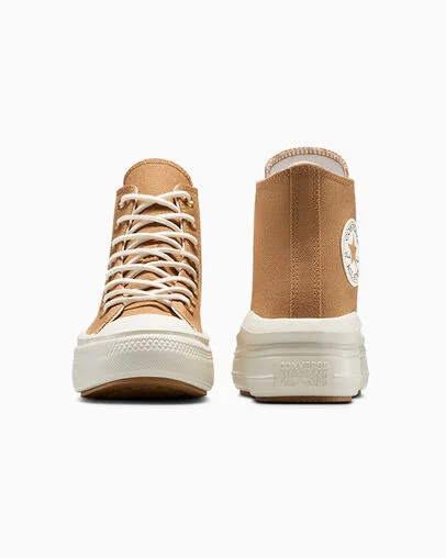 Chuck Taylor All Star Move Platform Incensed/Egret/Black, Heel View