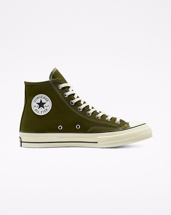 olive green converse