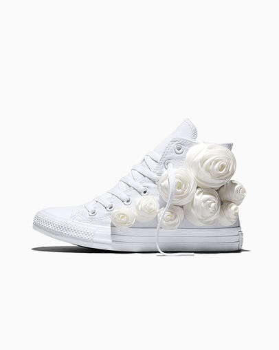 Chuck Taylor All Star 3-D Flourish White Roses, Inner Side View