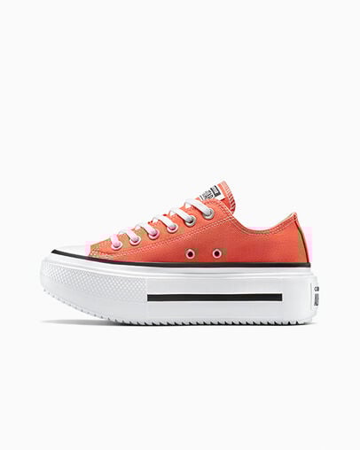 Chuck Taylor All Star Lift Double Stack Platform Canvas Vermillion Red/Weiß/Schwarz, Inner Side View