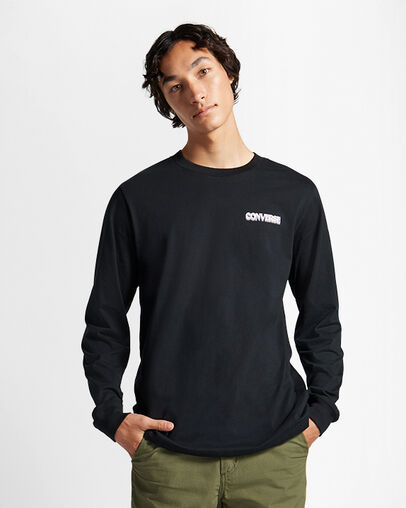 All Star Winter Chill Long-Sleeve T-Shirt Converse Black, Front View