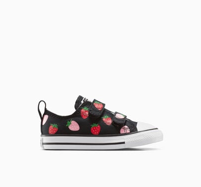 Converse Chuck Taylor All Star Strawberries Easy-On Negro/Rojo suave/Rosa sandía