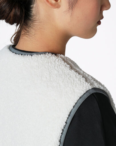 Wendbare Sherpa-Weste Limestone Grey Multi