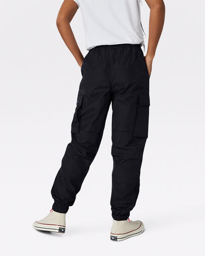 Woven Cargo Jogger Converse Black, Back View