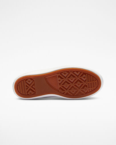 Chuck Taylor All Star Move Platform Foundational Leather Blanc/Noir/Blanc, Outsole View