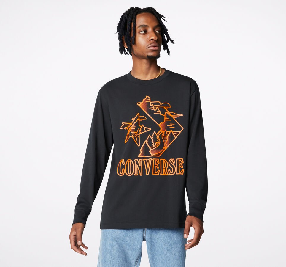 Better World Graphic Long Sleeve T-Shirt Converse Black