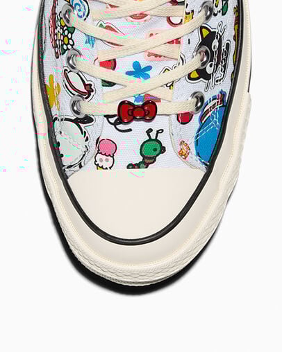 Converse x Hello Kitty And Friends Chuck 70 Stickers White/Pink/Green, Detail Angle View