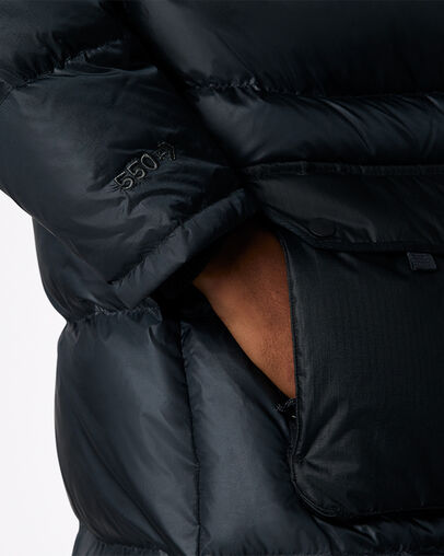Counter Climate Long Down Jacket Converse Black