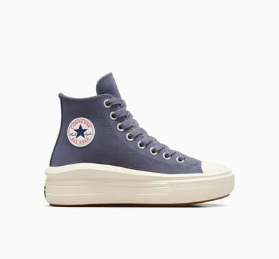 Converse Chuck Taylor All Star Move Platform Suede Ceniza lavanda/Garza