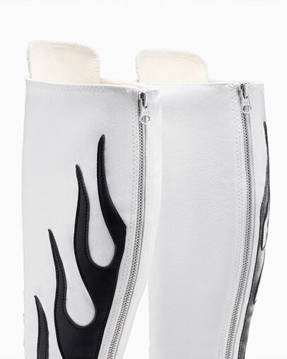 Chuck Taylor All Star XXHi LTD White Flame White Black Flame, Detail Angle View