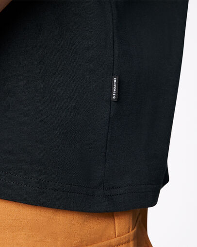 Camiseta Star Chevron Logo Negro Converse, Detail View