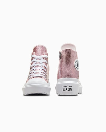 Silver Glitter Chuck Taylor Converse Glitter Velcro Chuck 70