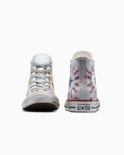 Chuck Taylor All Star Lightning Bolt Gris clair tonnerre, Heel View