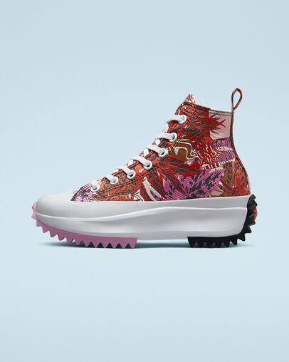 Run Star Hike Platform Tropical Florals Mantra Orange/Black/White, Inner Side View