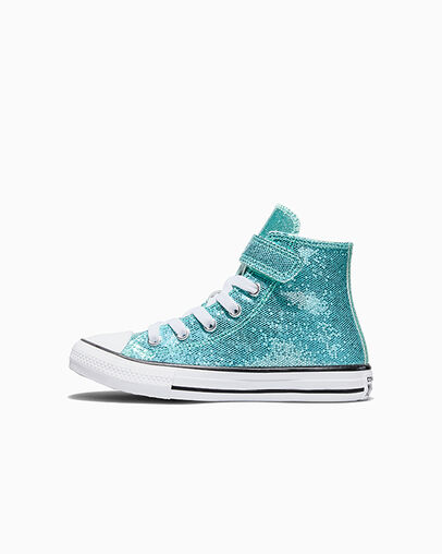 Chuck Taylor All Star Easy-On Shimmer Aqua Mirage/White/Black, Inner Side View