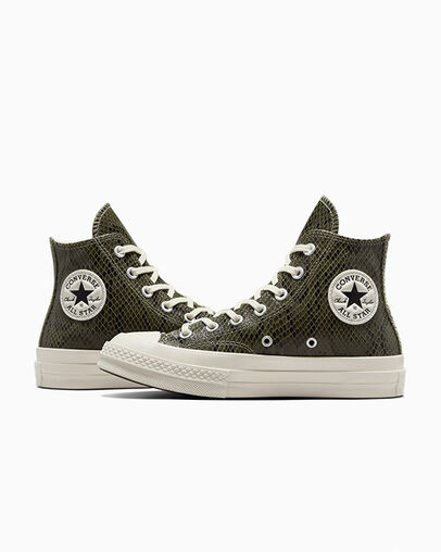Chuck 70 Snakeskin Print Campo extra claro/Garza, Detail Angle View