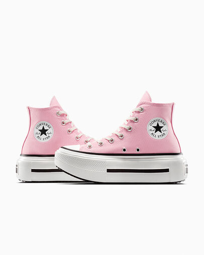 Chuck Taylor All Star Lift Double Stack Platform Canvas Calambre medusa claro/Garza, Detail Angle View