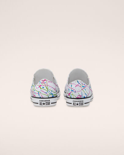 Archive Paint Splatter Chuck Taylor All Star Bianco/Multi/Bianco, Heel View