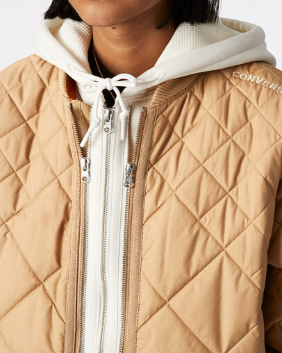 Utility Fleece Padded Jacket Nomad Khaki