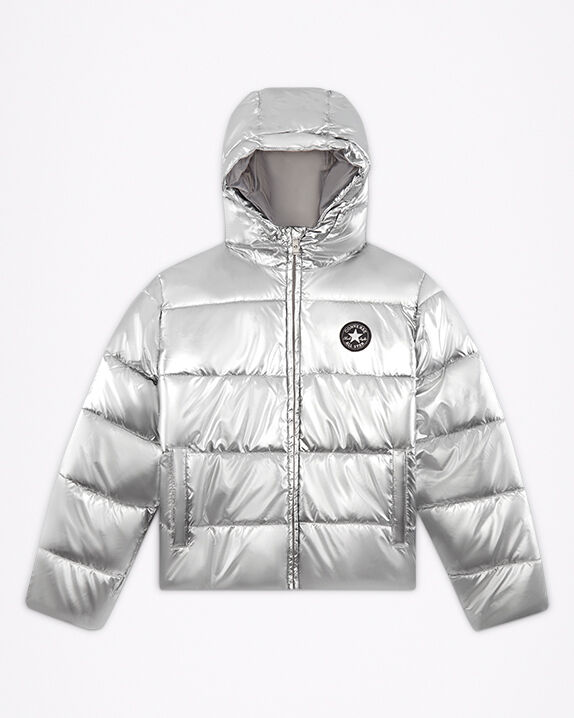 Metallic Chuck Taylor Patch Puffer 