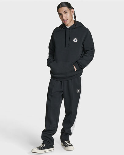Chuck Taylor All Star Patch Hoodie Black, Full Body View