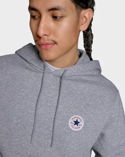 Chuck Taylor All Star Patch Hoodie Vintage Grey Heather