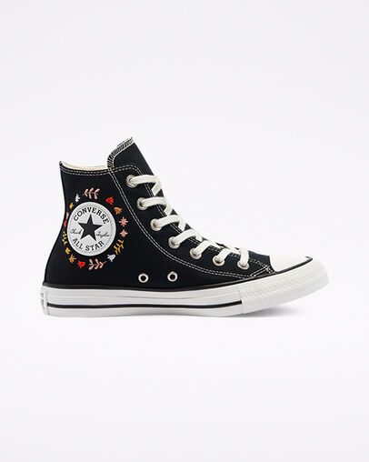Chuck Taylor All Star It's Okay To Wander Black/White/Black, Outer Side View