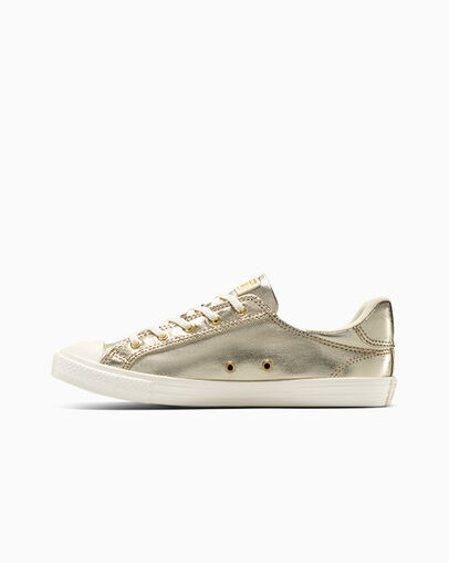 Converse Chuck Taylor All Star Dainty Metallic Gold/Egret/Gold — photo 5
