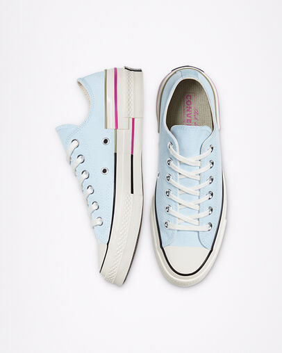 Chuck 70 Colorblock Chambray Blue, Top and Side View