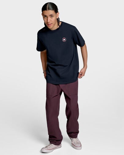 Chuck Taylor All Star Patch T-Shirt Black, Back View