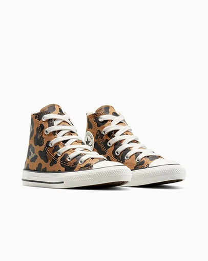 Chuck Taylor All Star Leopard Incensed/Vintage White/Black, Top and Side View