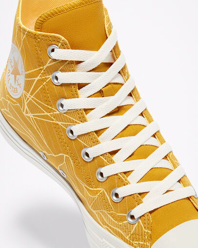 Summer Daze Chuck Taylor All Star Jaune d'or/Aigrette/Aigrette, Detail Angle View