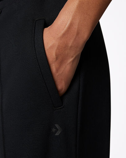 Pantal&oacute;n de ch&aacute;ndal Embroidered French Terry Negro Converse, Detail View