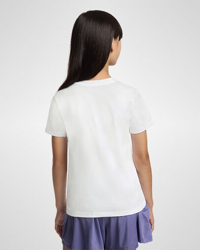 Puff Wordmark Short Sleeve T-Shirt White, Back View