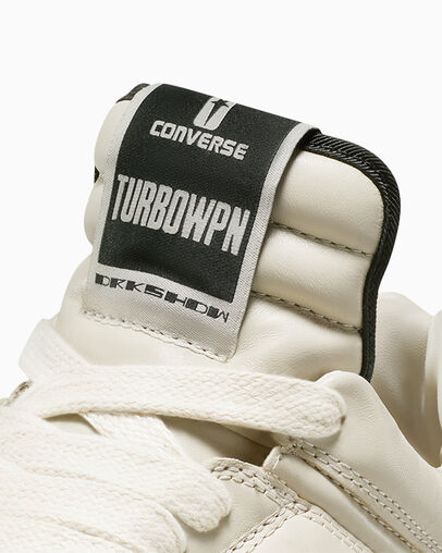 Converse x DRKSHDW TURBOWPN Pelican/Cloud Cream/Black, Detail Angle View