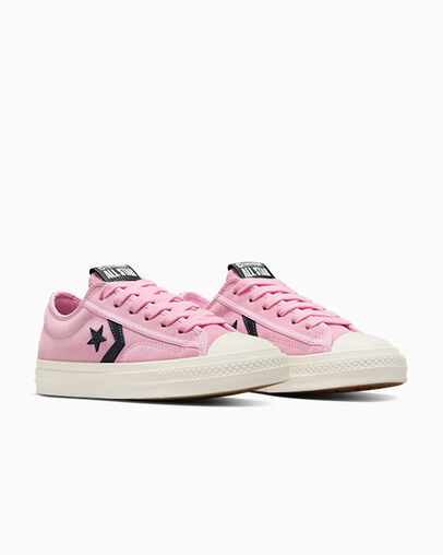 Star Player 76 Black & Pink Leng&uuml;eta trabada/Garza/Bosques oscuros, Top and Side View